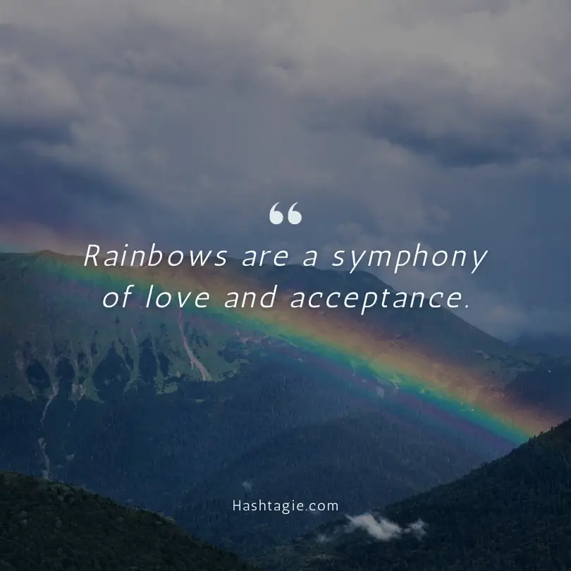 Rainbow captions for Pride Month example image