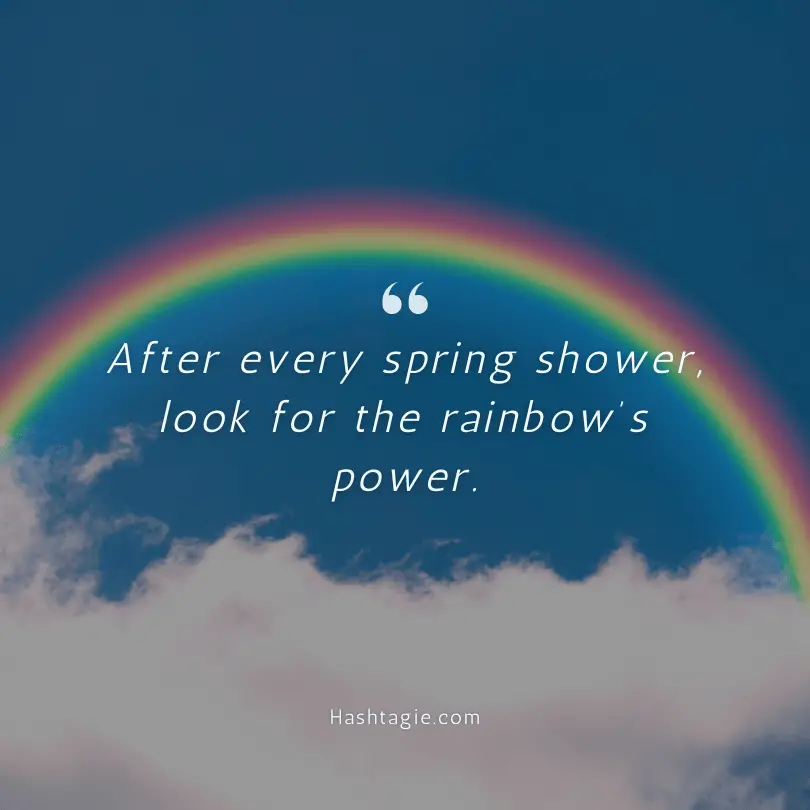 Rainbow captions for spring  example image