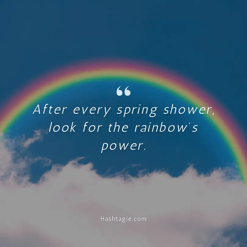 Rainbow captions for spring example image