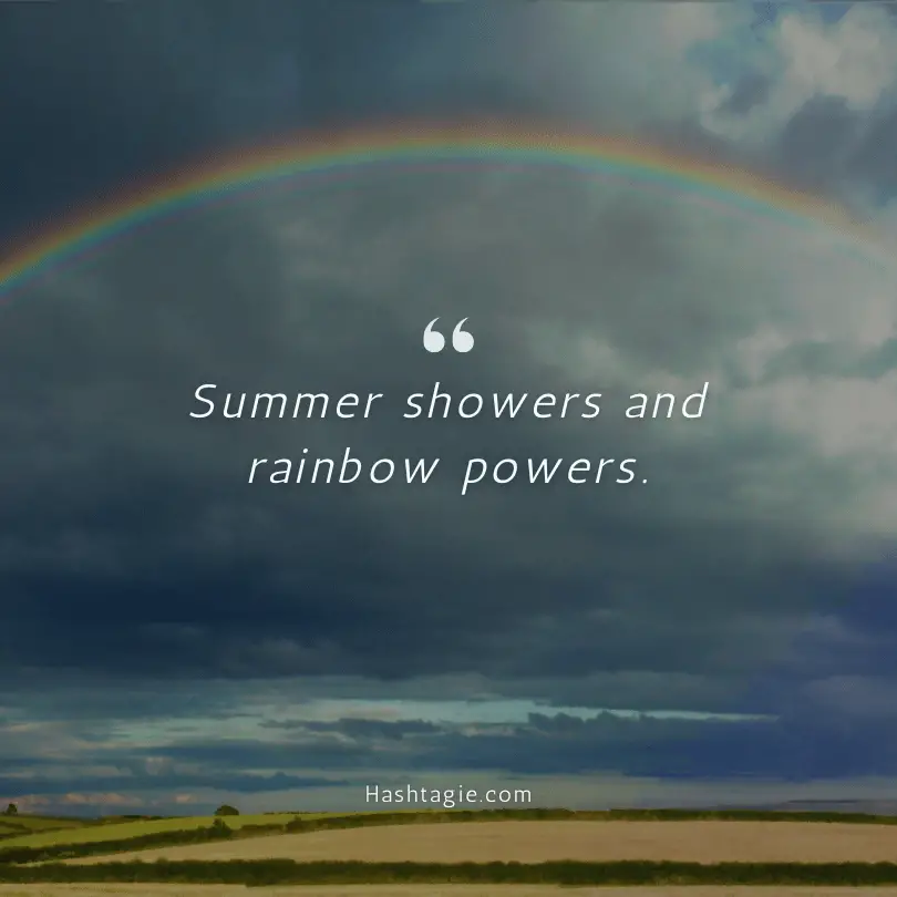 Rainbow captions for summer  example image