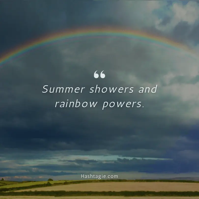 Rainbow captions for summer example image