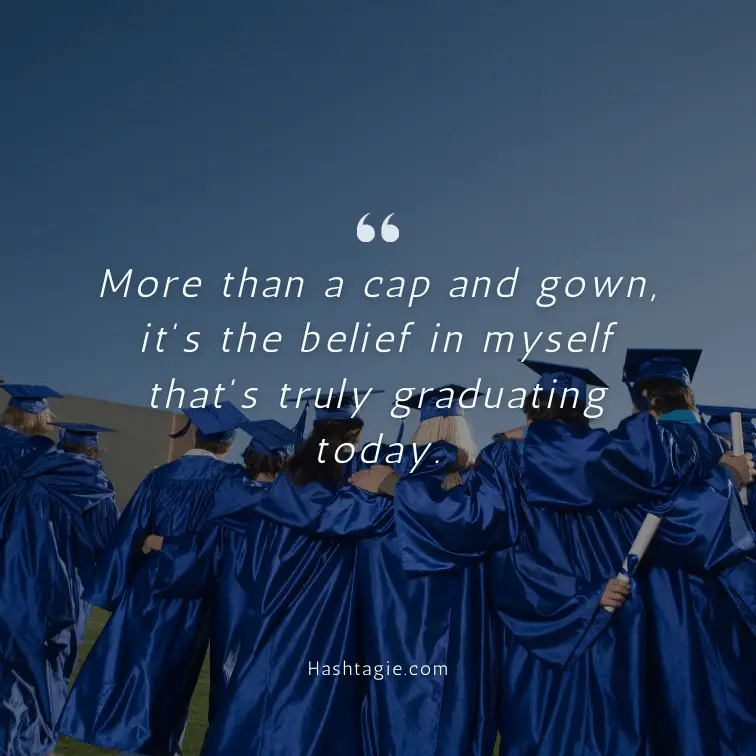 Self-worth captions for graduation  example image
