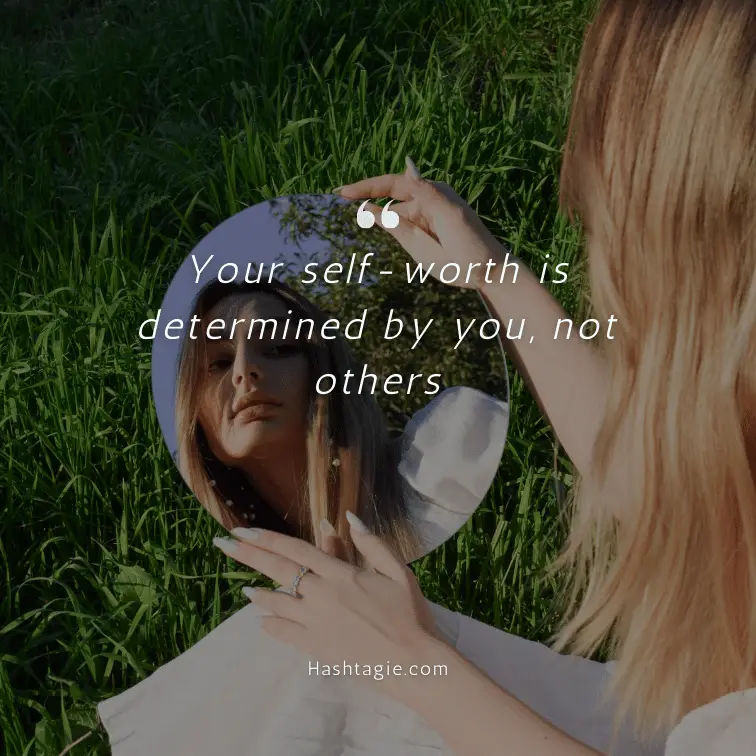 Self-worth captions for motivational Mondays  example image