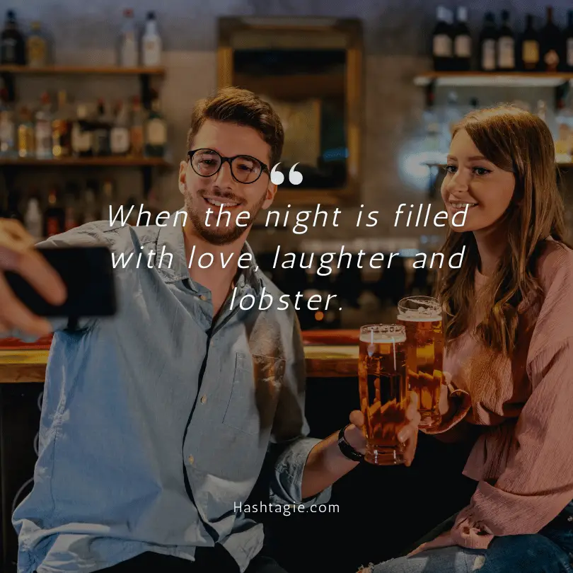 Selfie captions for date nights example image