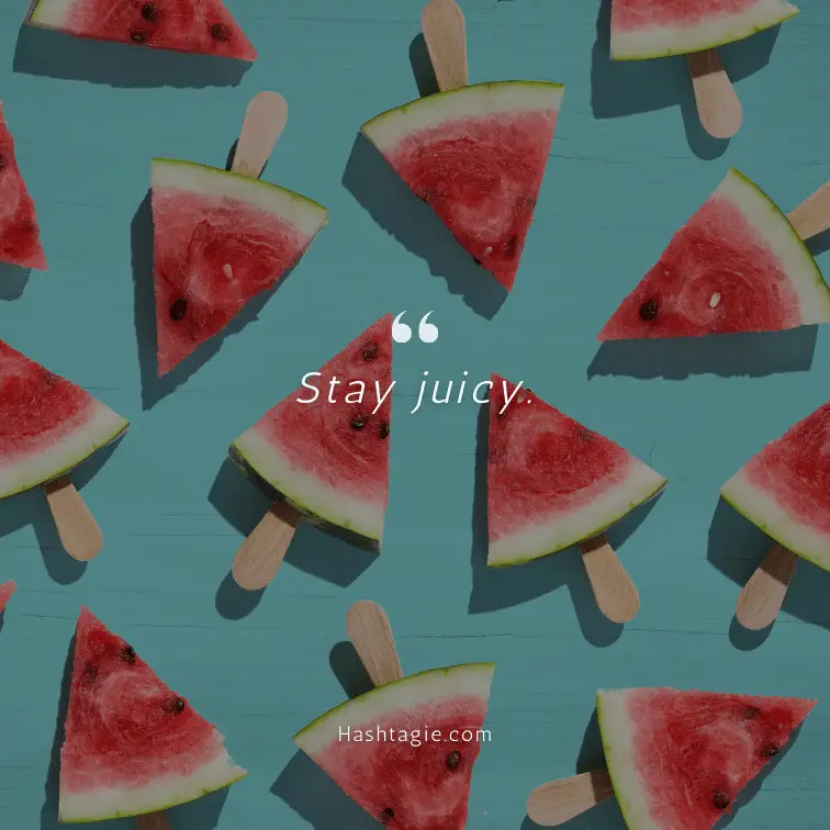 Slice of Watermelon Instagram Captions example image