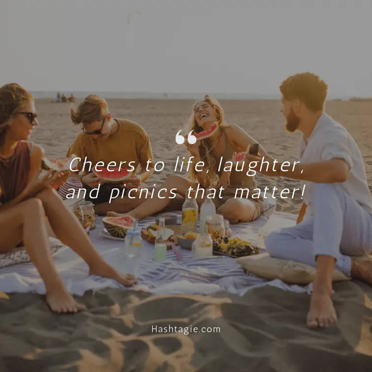 Smile captions for Picnics and Gatherings example image