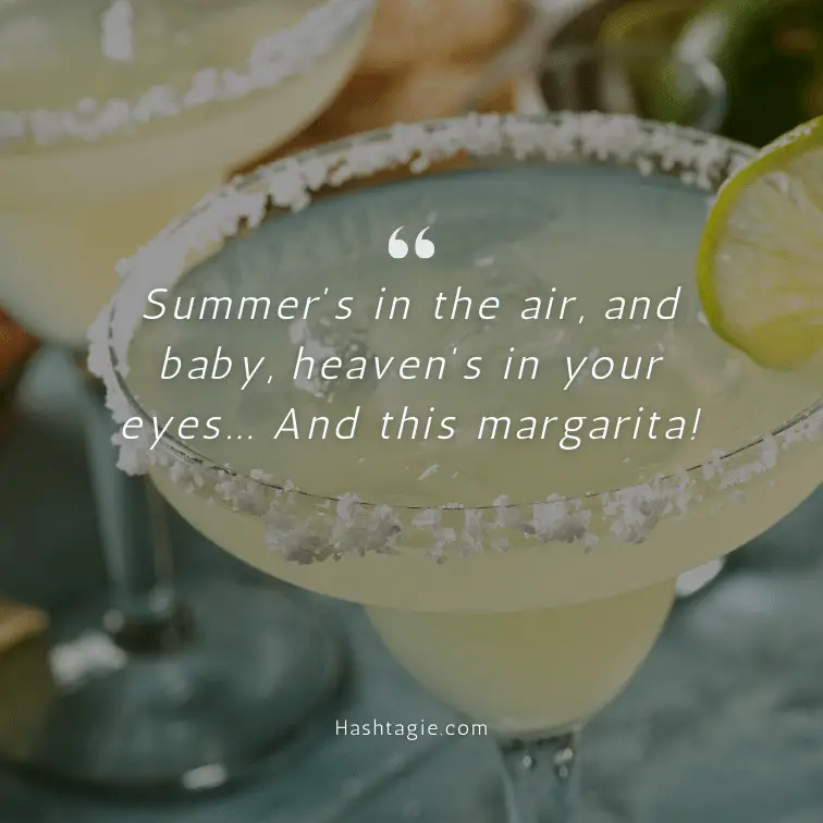 Summer food and drink captions example image