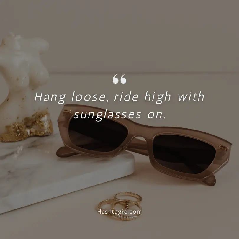 Sunglasses captions for surfing trips   example image