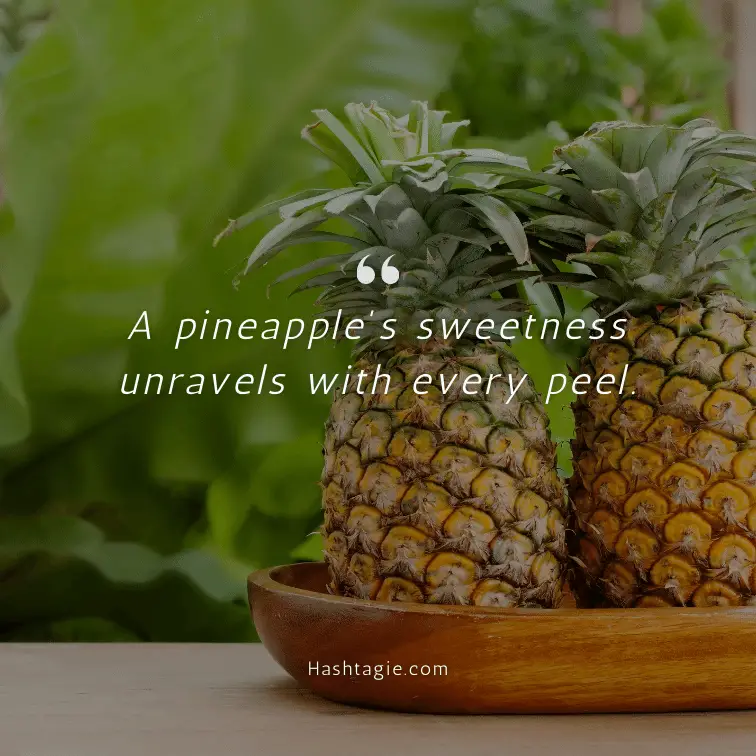 Sweet life pineapple captions. example image