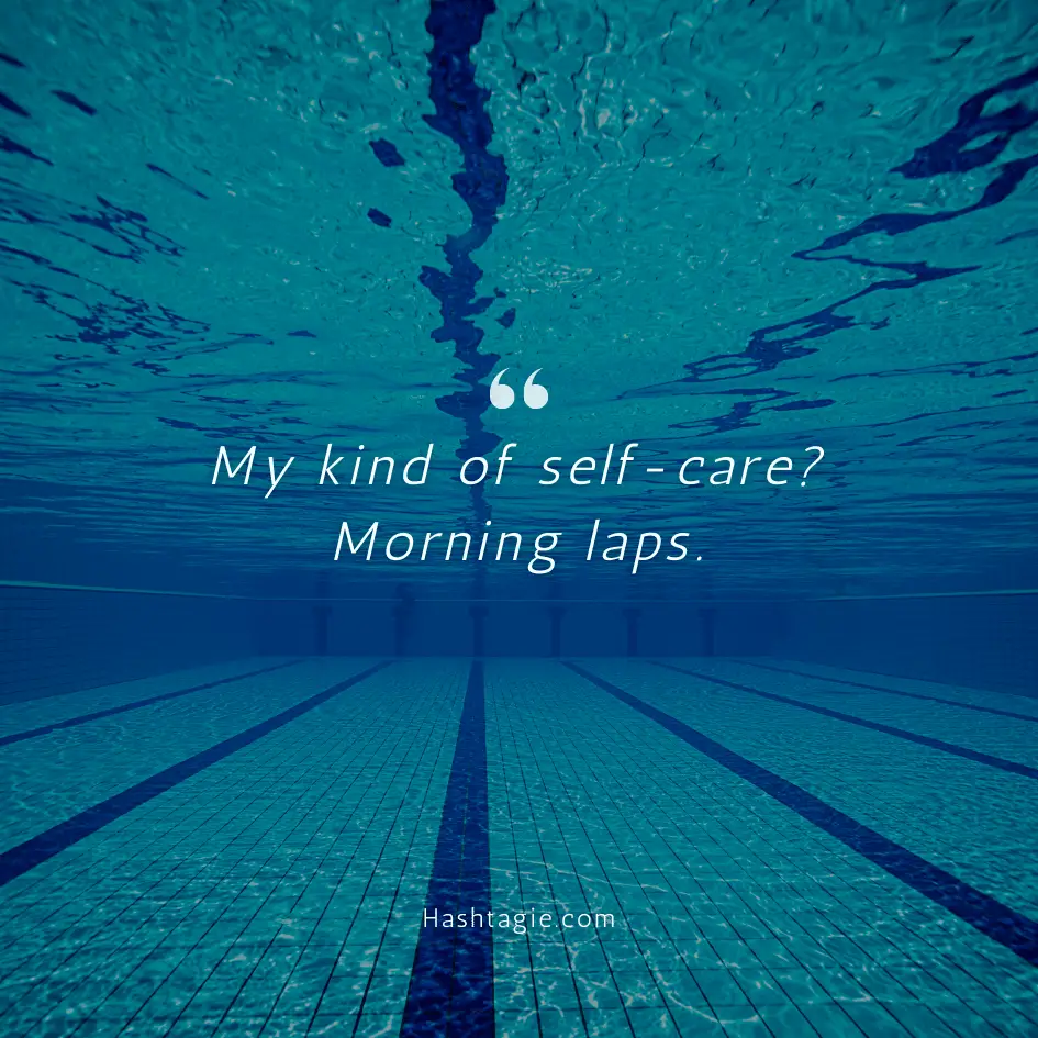 Swimming workout captions  example image