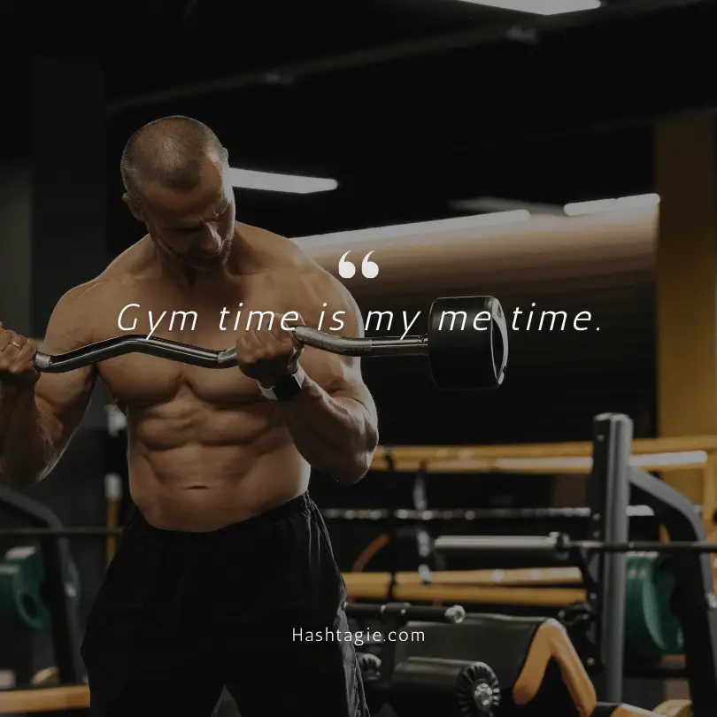 Unbothered Instagram captions for fitness example image