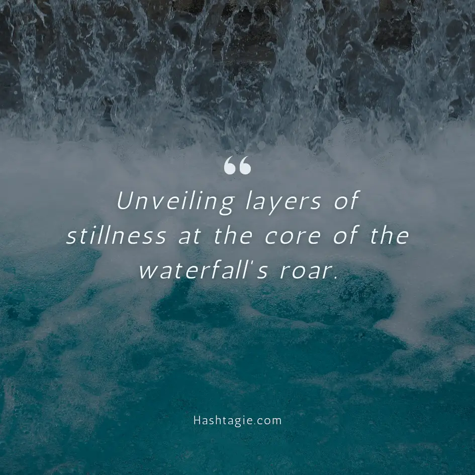 Waterfall captions for mindfulness moments example image