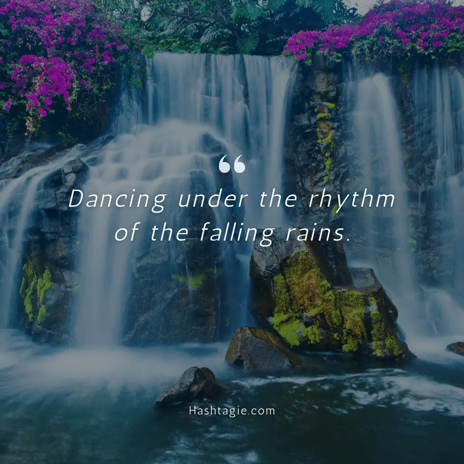 Waterfall captions for nature lovers example image