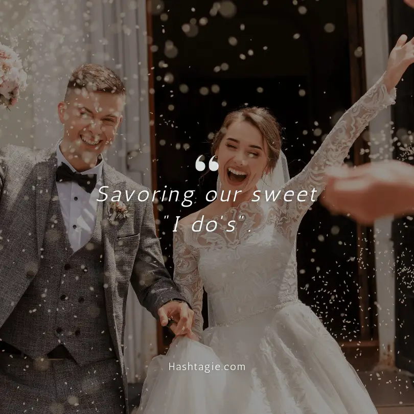 Wedding captions example image