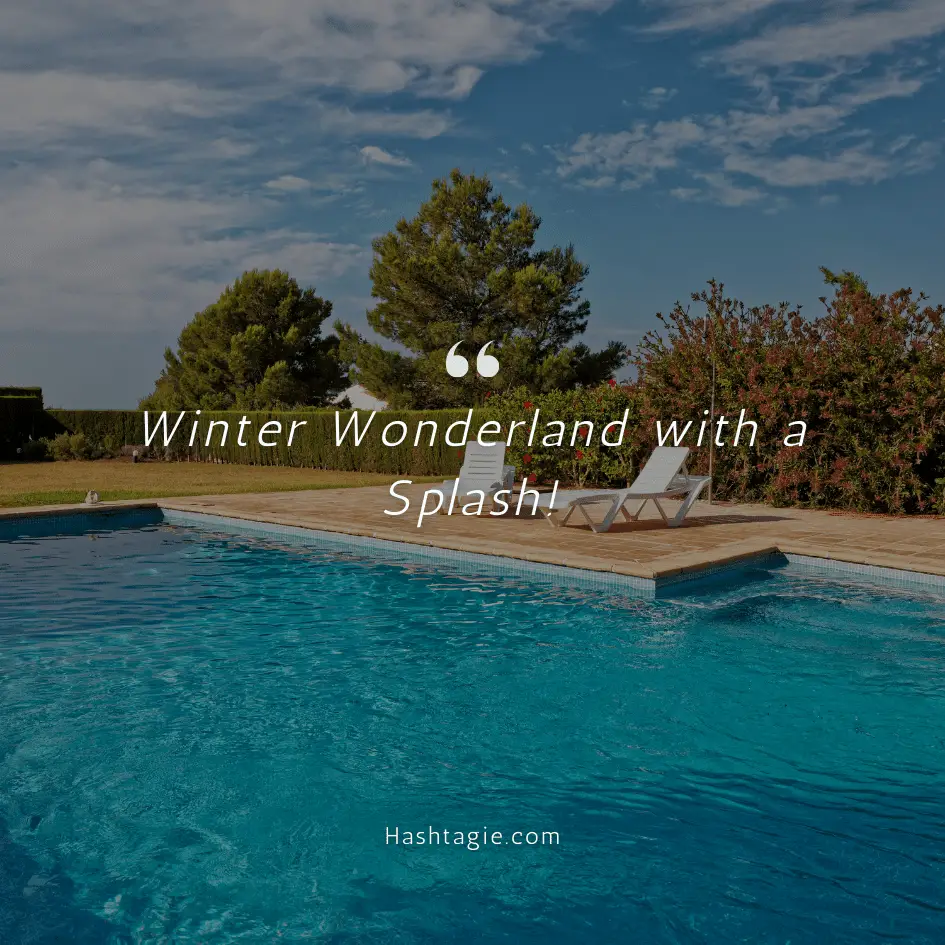 Winter indoor pool captions  example image