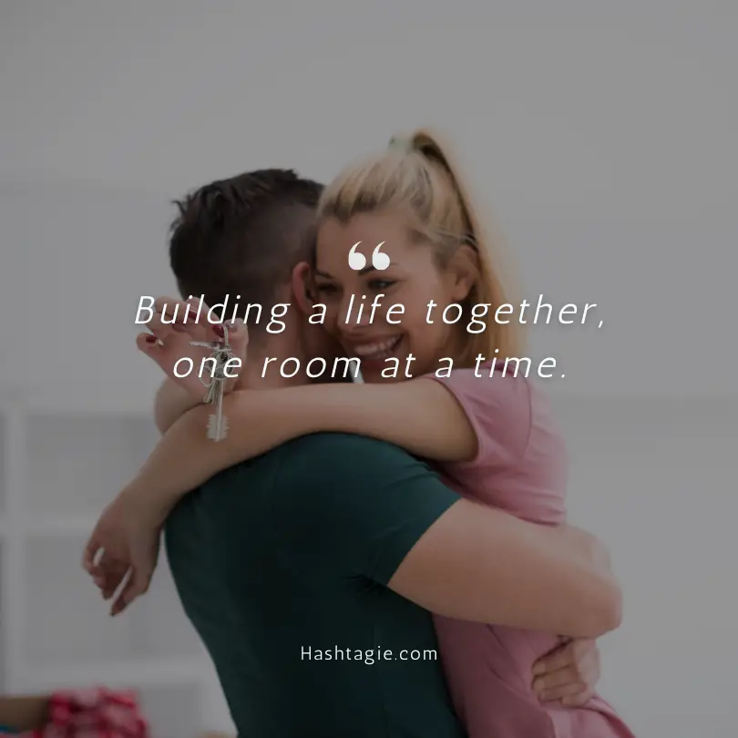 At home captions for couples on Instagram  example image
