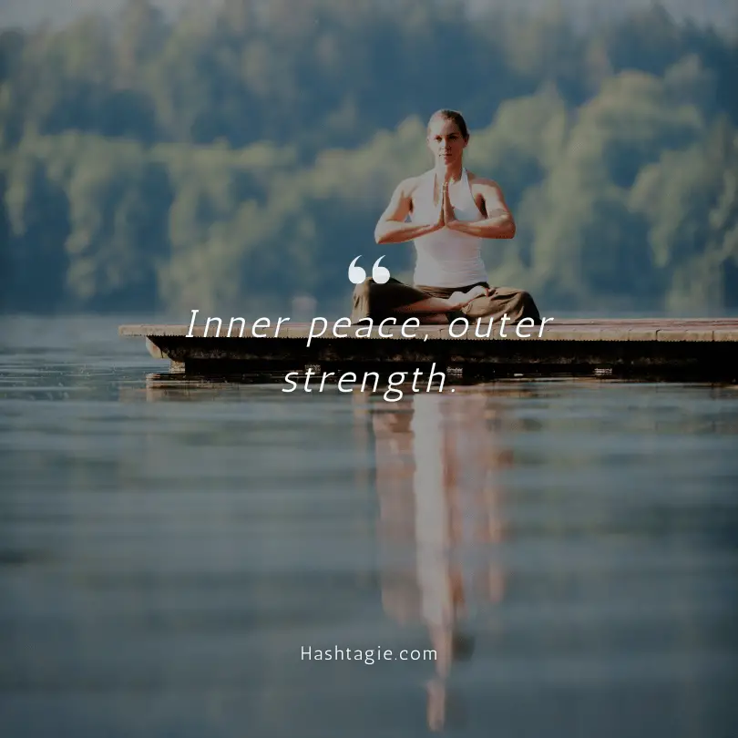 Badass inner peace captions example image