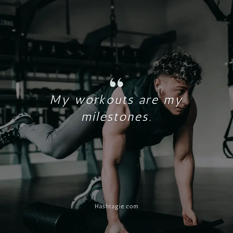 Caption for fitness milestones example image