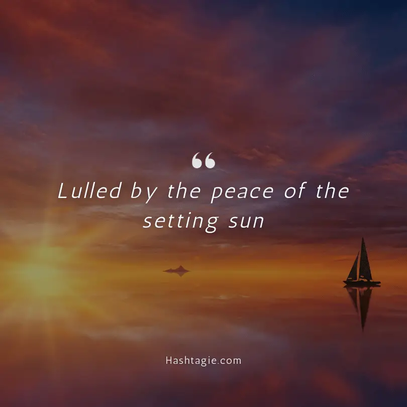 Captions about quiet and peace example image