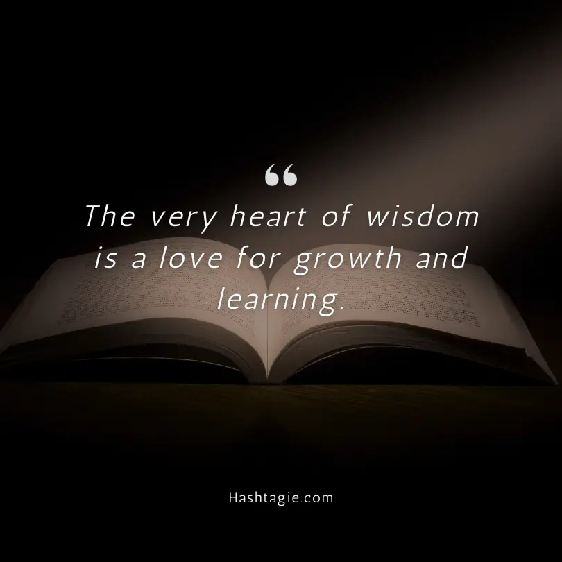 Captions about wisdom and growth example image