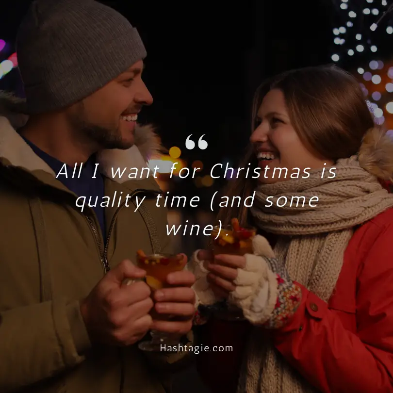 Christmas captions for couples on Instagram example image