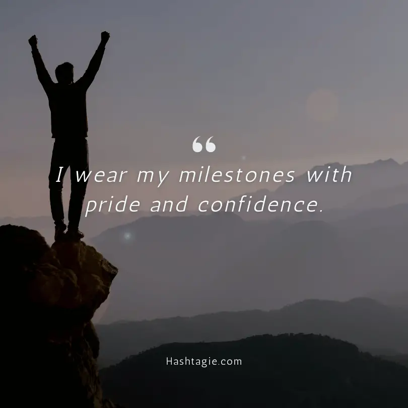 Confidence captions for milestones example image