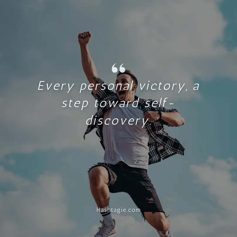 Confidence captions for personal victories example image