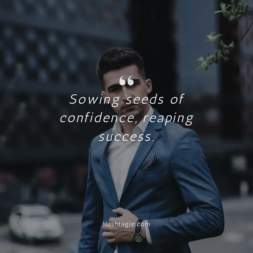 Confidence captions for positive thinking example image