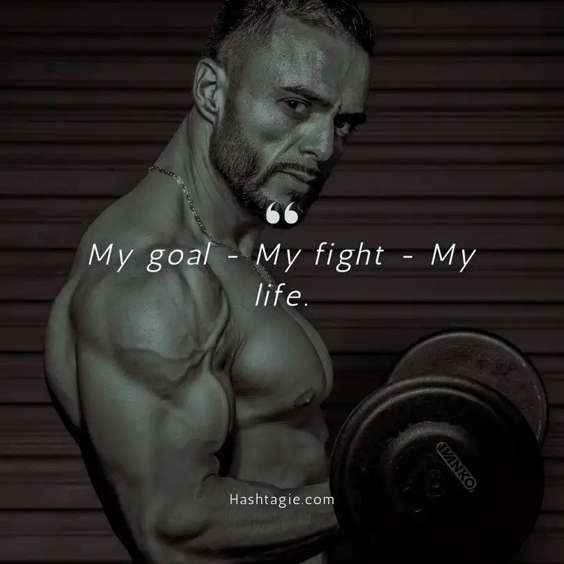 Fitness goals captions example image