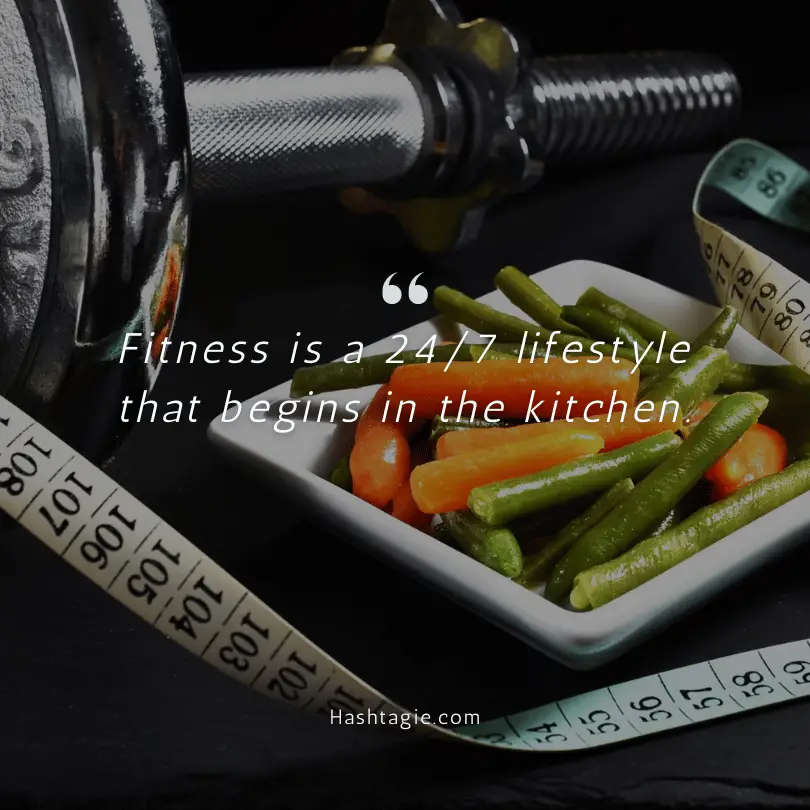 Fitness meal prep captions example image