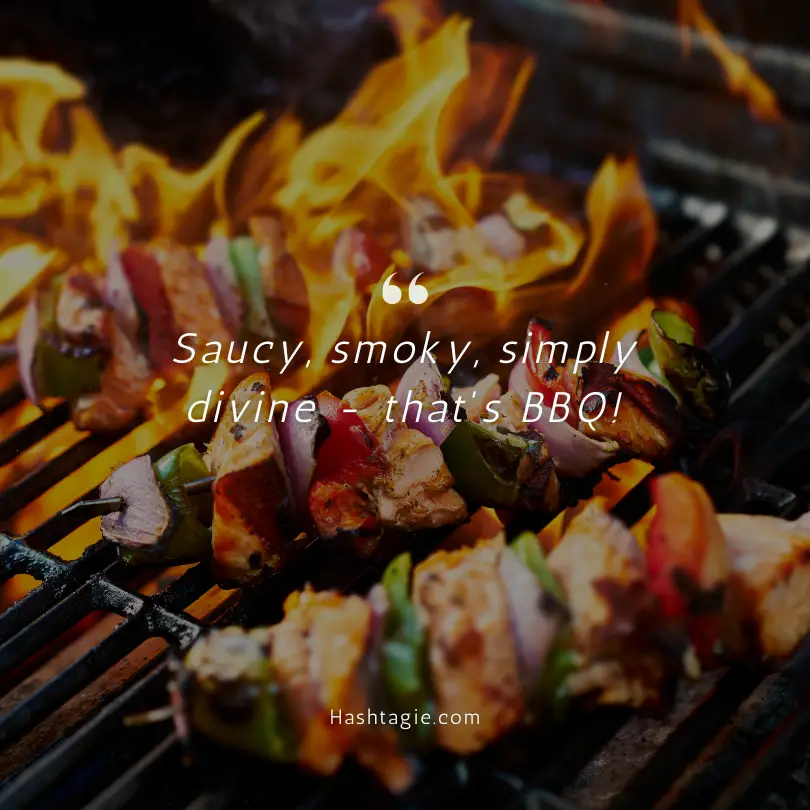 Food captions for bbq lovers example image