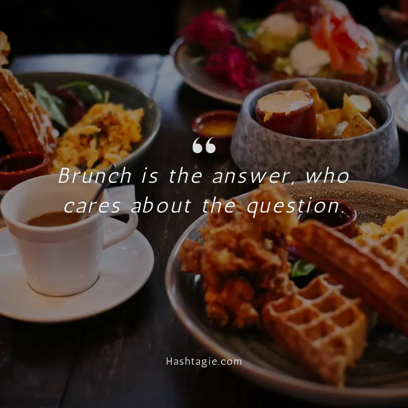 Food captions for brunch lovers example image