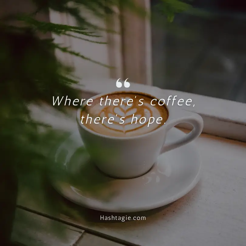 Food captions for coffee lovers example image