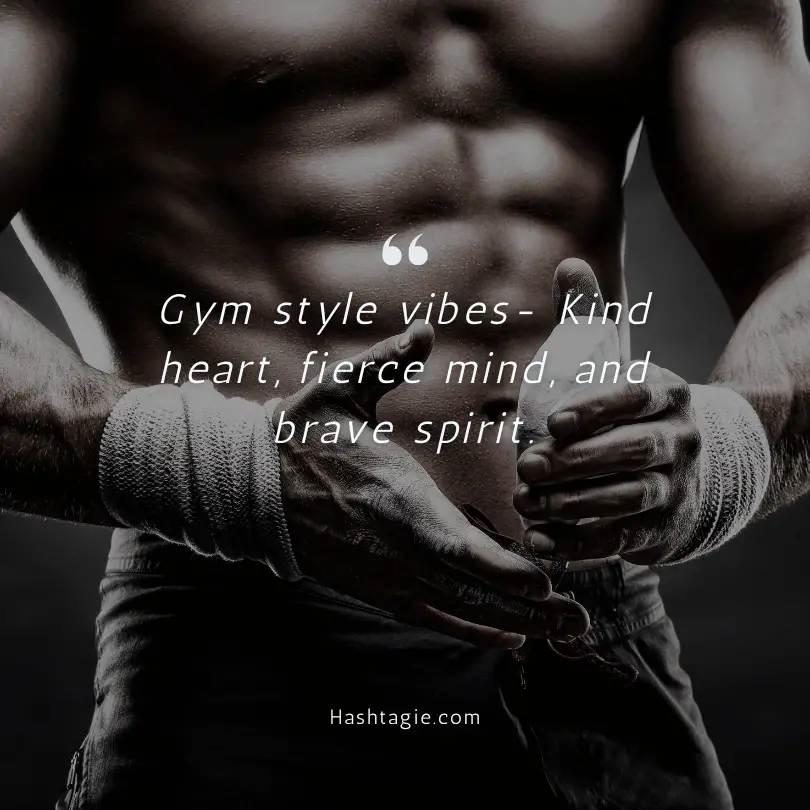 Gym fashion captions example image