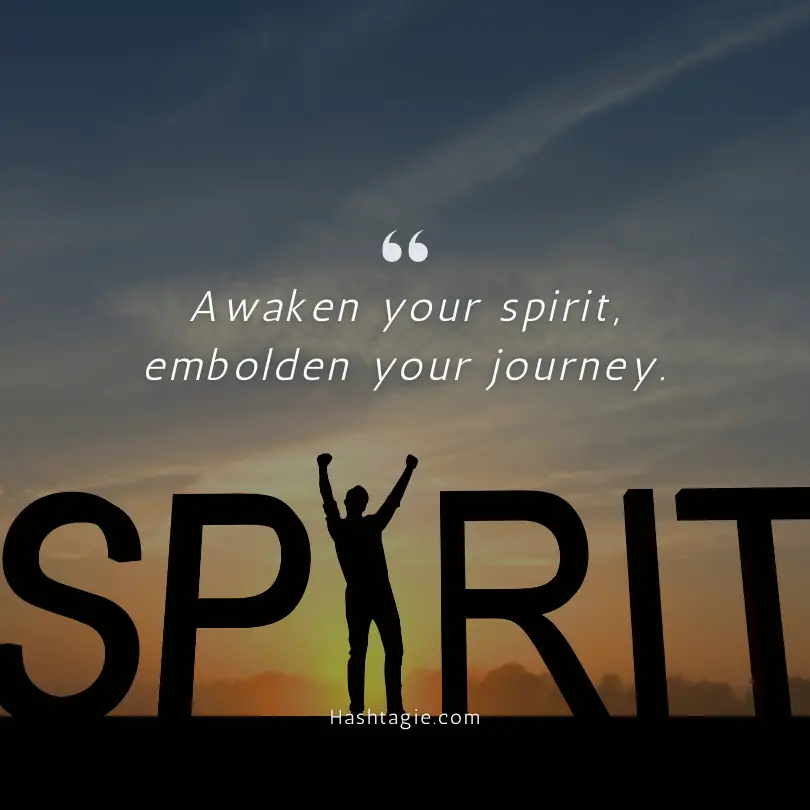 Motivational spiritual captions example image