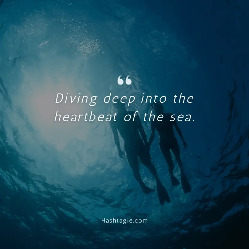 Ocean Depths Instagram Captions example image