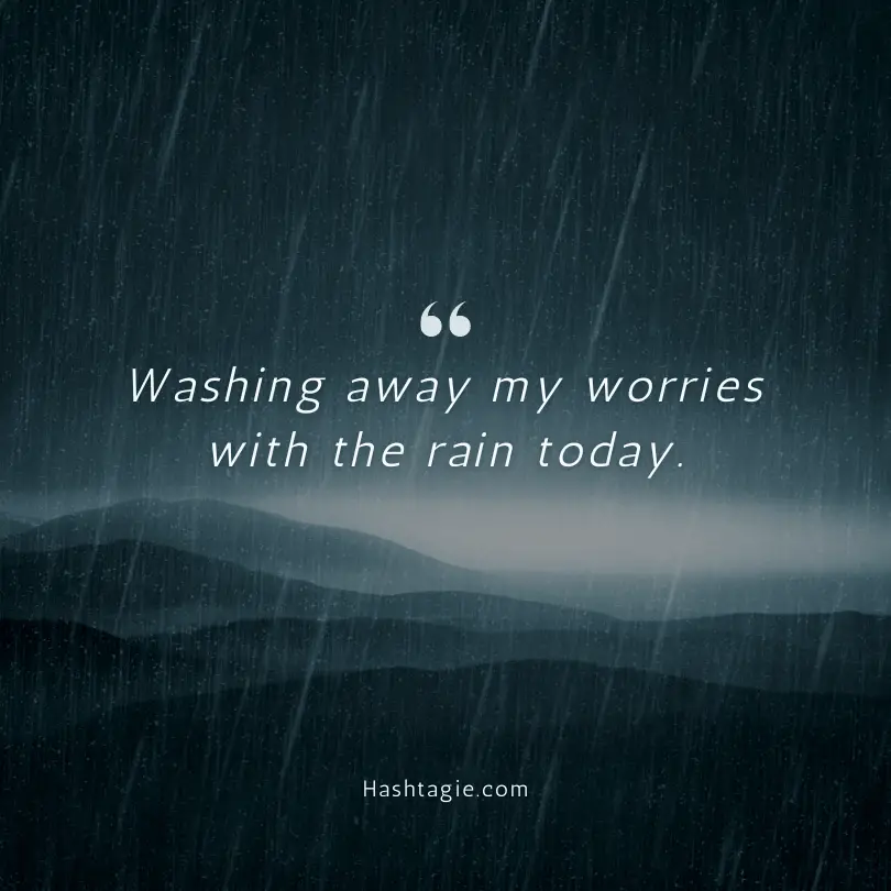 Rainy Day Instagram Captions example image