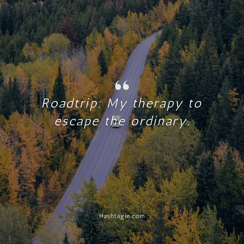 Roadtrip Scenery Instagram Captions example image