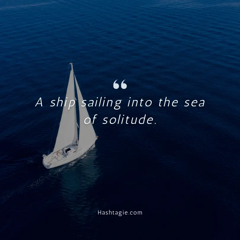 Sad Instagram captions about solitude example image