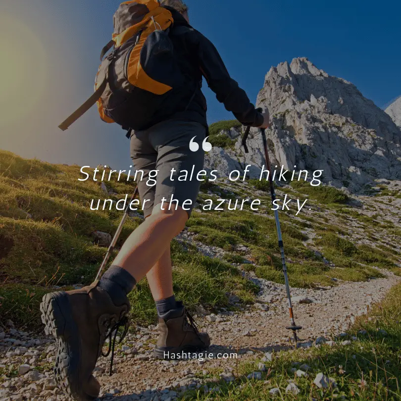 Scenery captions for hiking pictures example image