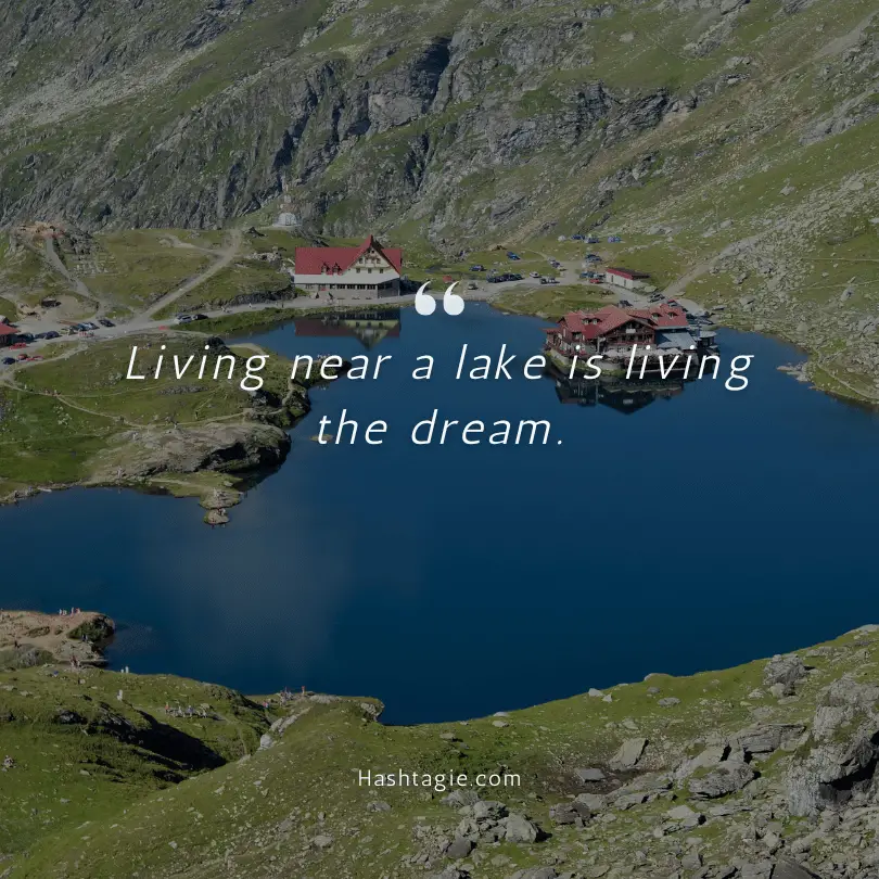 Scenery captions for lakeside captures example image