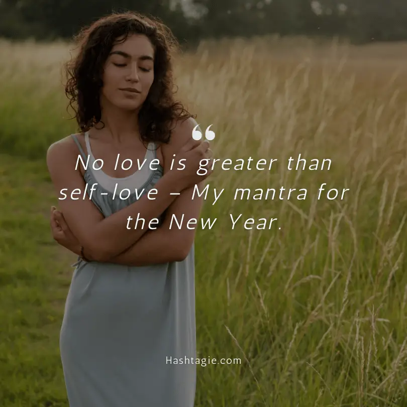 Self Love Captions for a New Year  example image