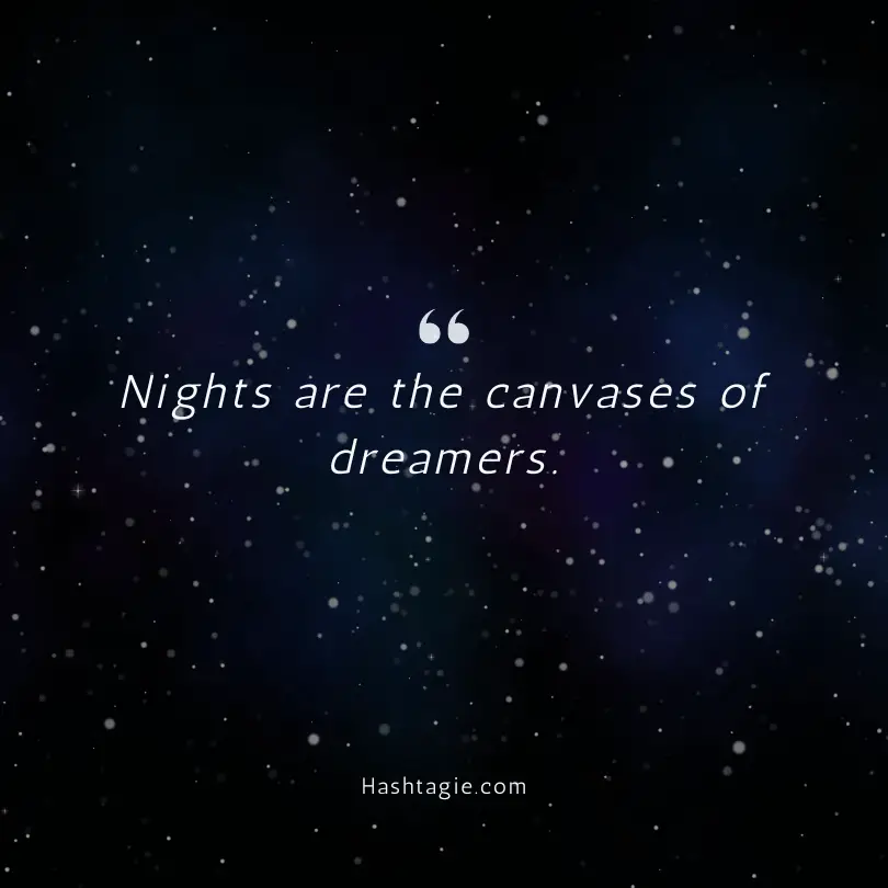 Starry Night Instagram Captions example image