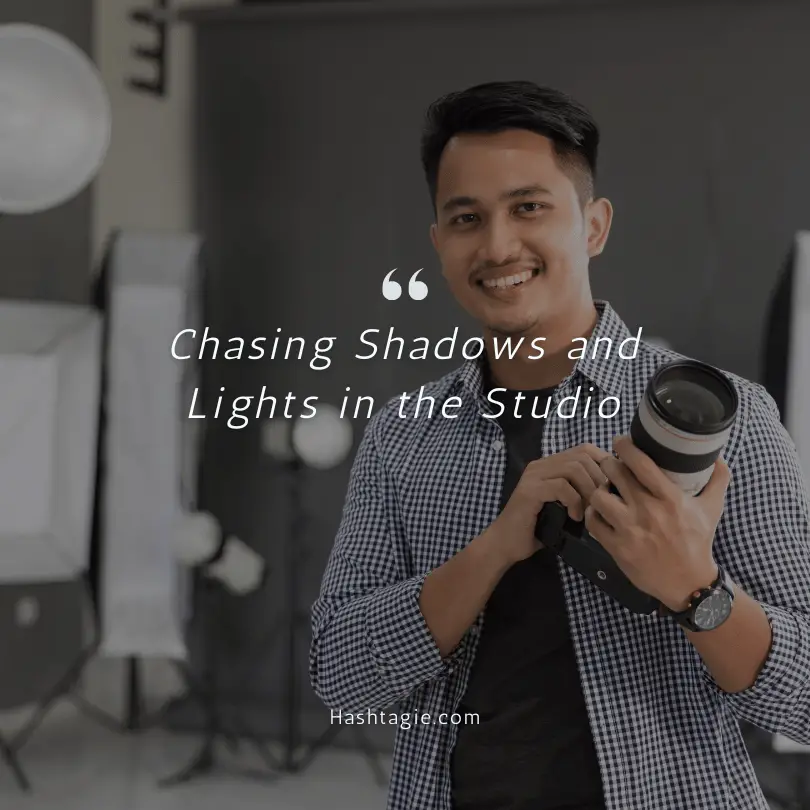 Studio photography captions example image