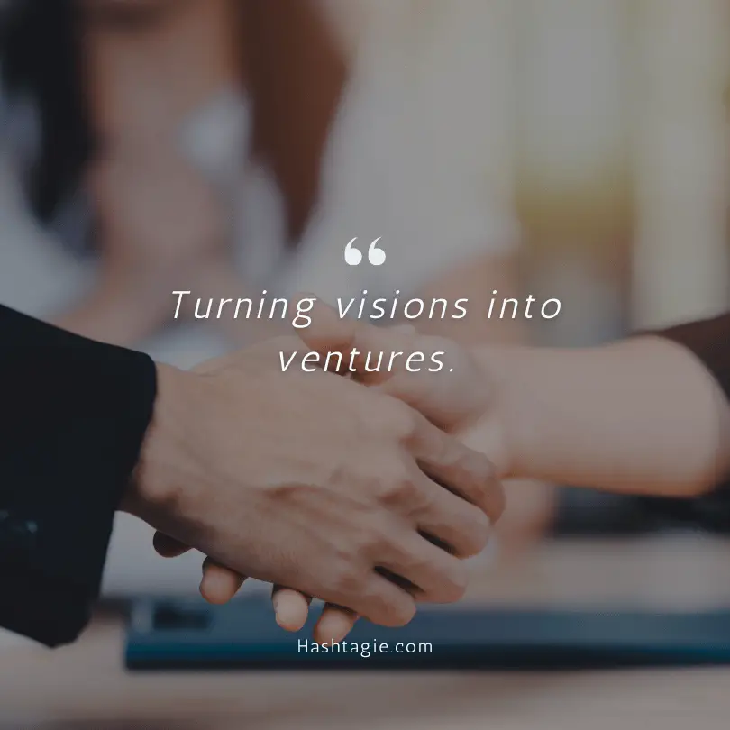 Successful entrepreneurship captions example image