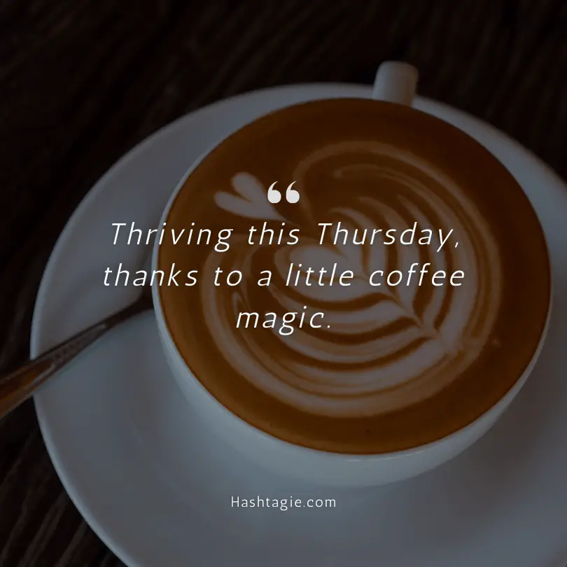 Thursday coffee captions example image