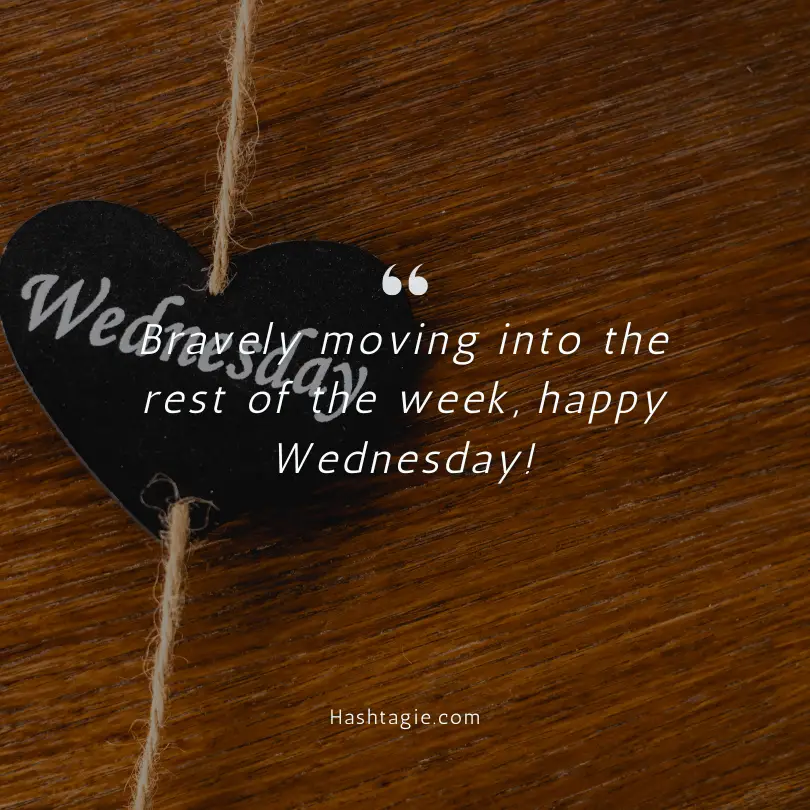 Wednesday motivation Instagram captions example image