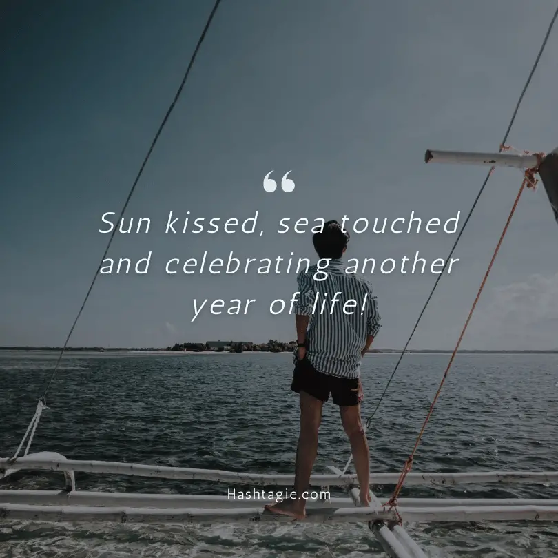 Yacht Instagram Captions for Birthday Celebrations  example image