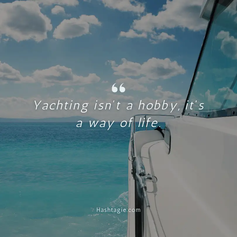 Yacht Instagram Captions for Water Lovers  example image
