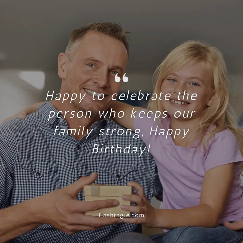 Birthday captions for a parents  example image
